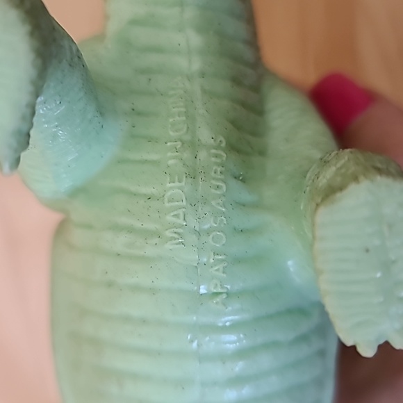 VINTAGE LUCKY STAR PLASTIC DINOSAUR FIGURE APATOSAURUS 14" - Picture 5 of 6